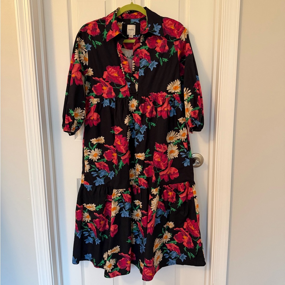 The Bettina Tiered Shirt Dress by Maeve